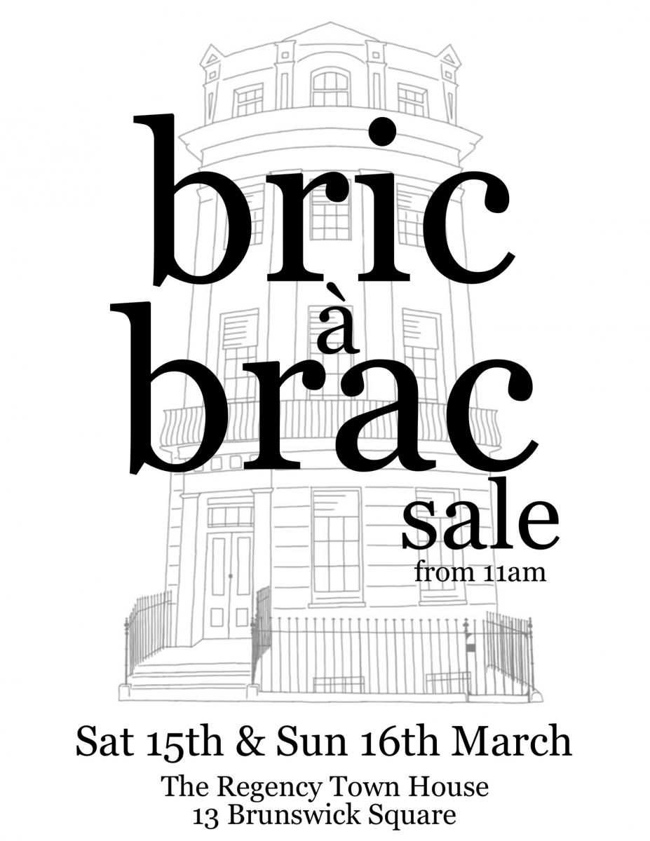 Bric a Brac sale 15th and 16th March 2014 from 11am