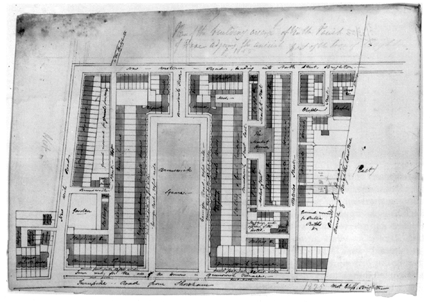 Plan drawing of Brunswick Town