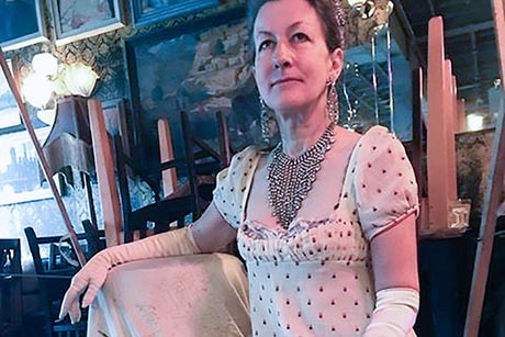 Photo of woman in Regency costume