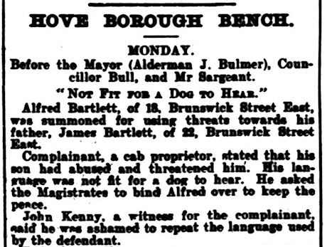 An extract from a newspaper