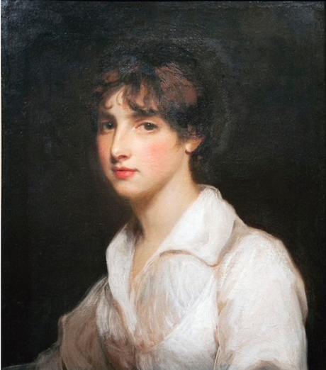 Colour image of a painting of a lady