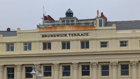Colour photo of a structure on the top of a building