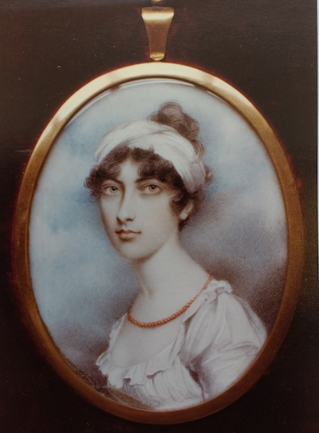 A colour image of a lady