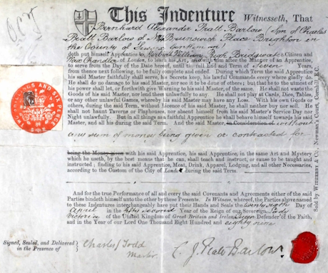 photo of an apprenticeship document