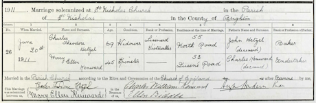 extract from a marriage certificate