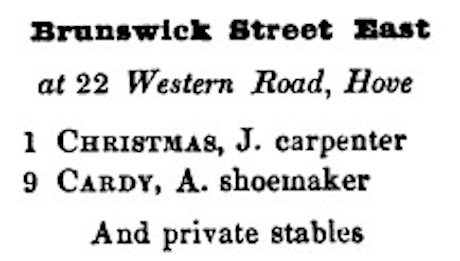 An extract from a street directory