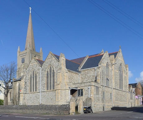 Colour photo of St Marks church in Kemp Town