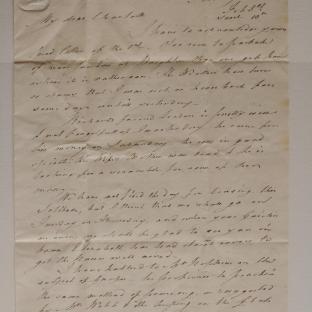 Bevan letter - 8 Feb 1825 - second unfold back